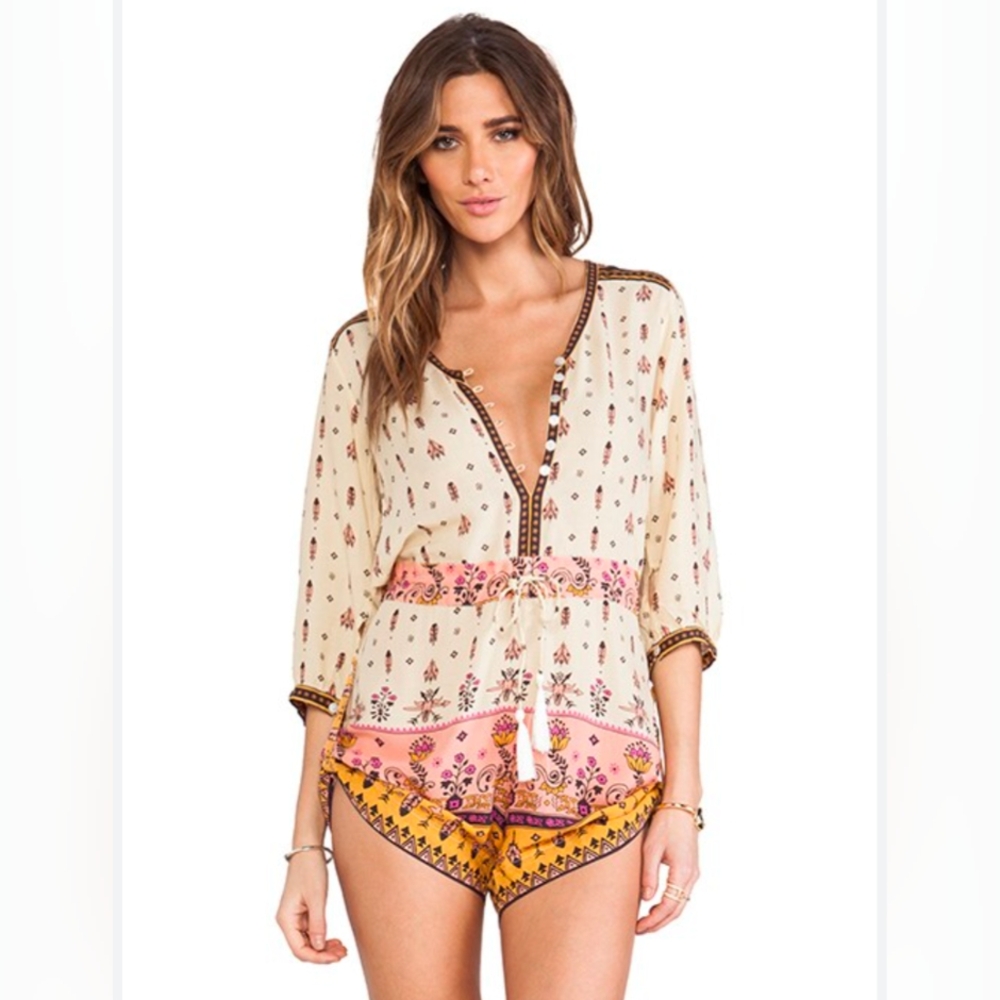 Spell & The Gypsy Collective Women Romper Size 6 Desert Wanderer‎ Playsuit